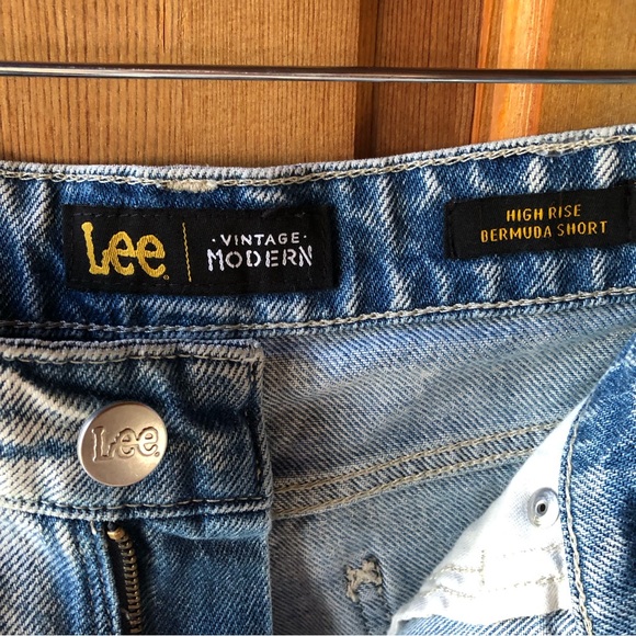 Lee Vintage Modern High Rise Bermuda Short Sz 27 - Picture 6 of 9